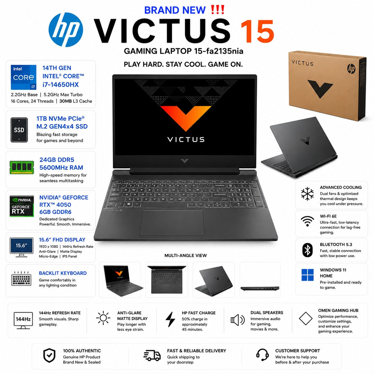Brandnew Sealed HP Victus 15-fa2135nia