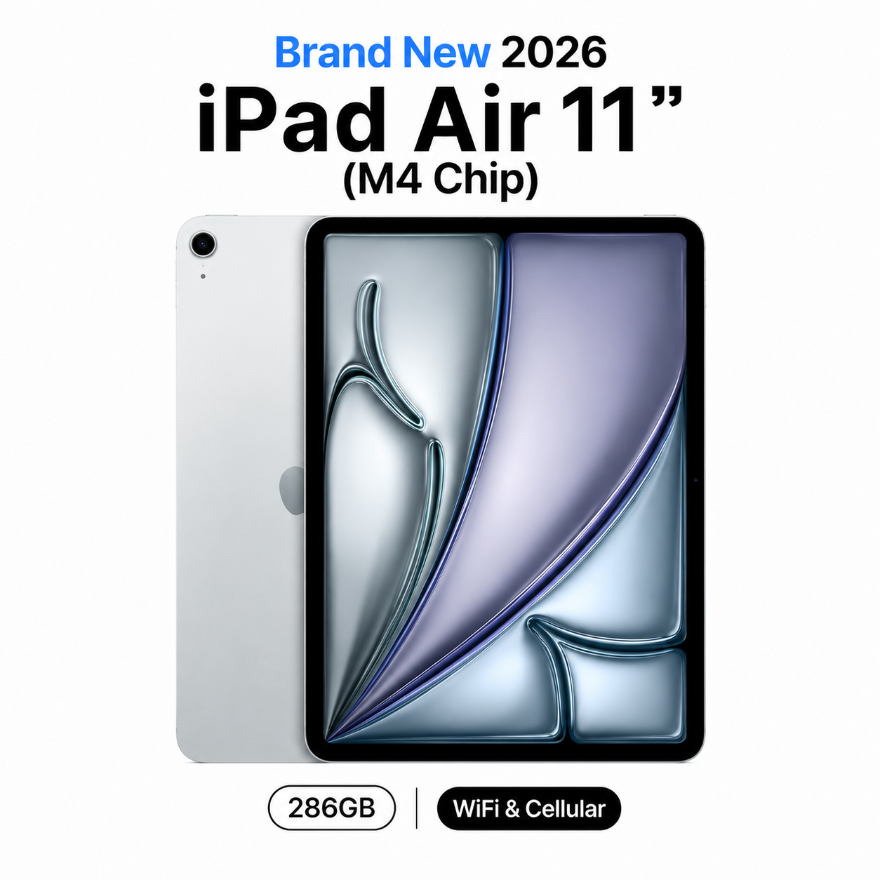 Brand New 2026 iPad Air 11-inch (M4 Chip) – 256GB WiFi & Cellular