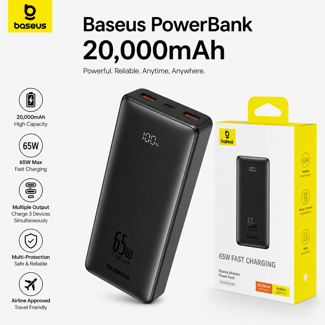 Baseus Power Bank 20,000mAh
