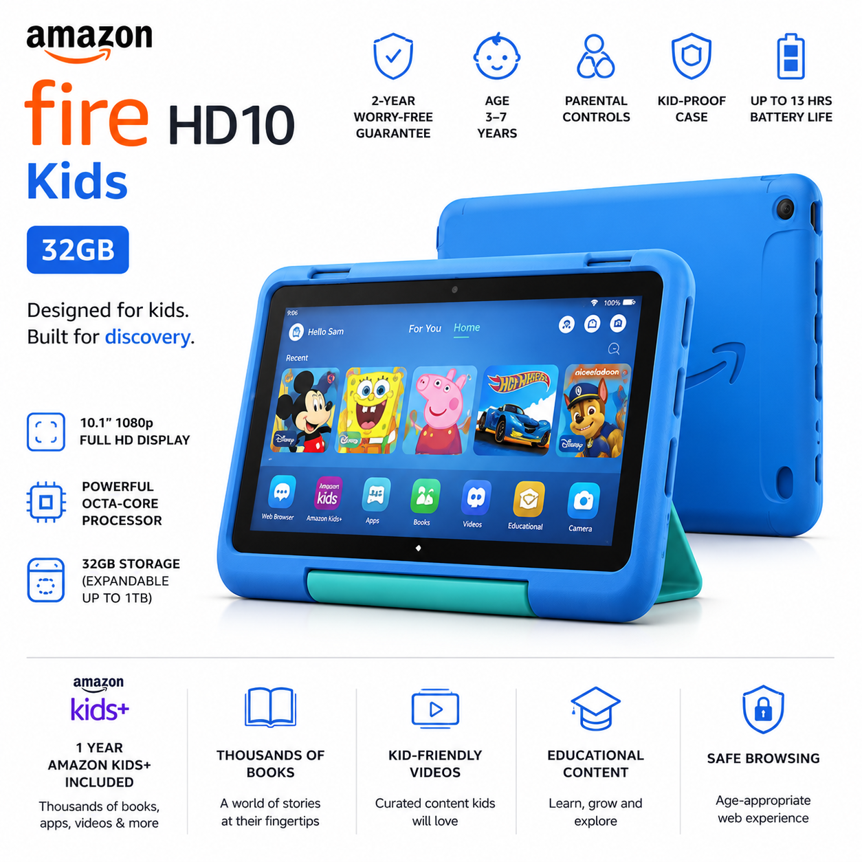 Amazon Fire HD10 Kids 32GB